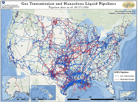 Underground Pipelines Among Transportation Systems Dependent on GPS