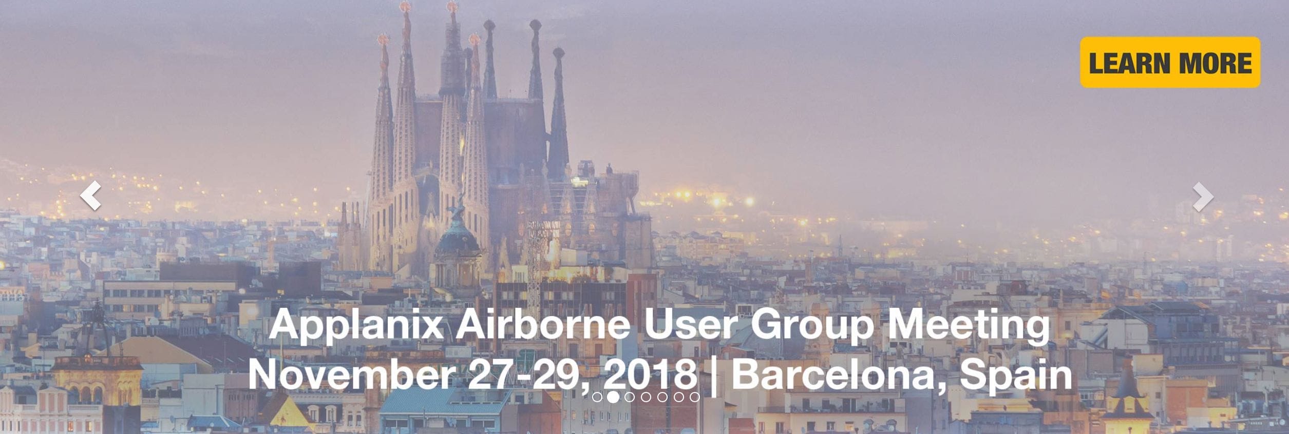 Barcelona the Site for Applanix Airborne User Group Event