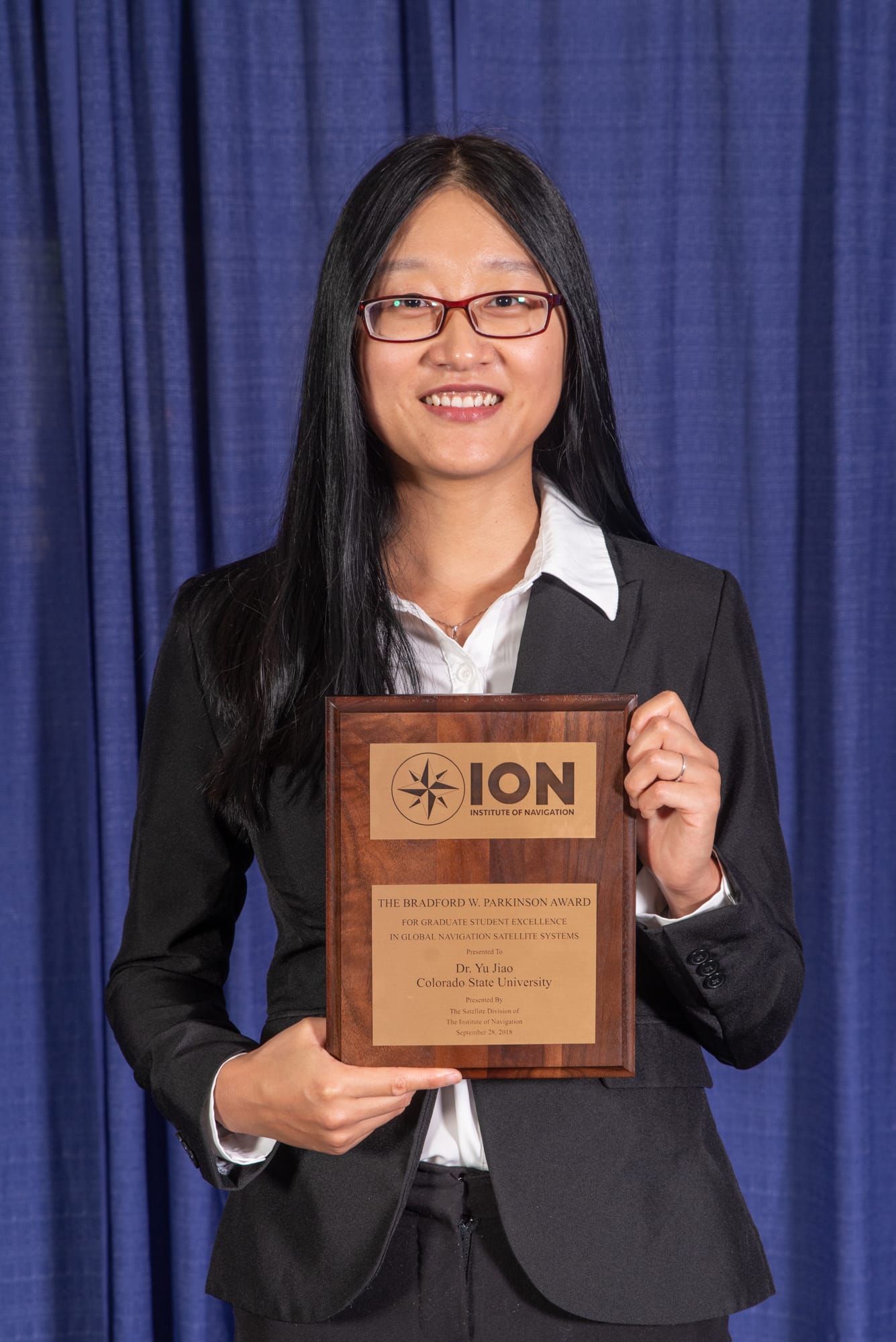 Dr. Yu Jiao Receives Prestigious Parkinson Award at ION GNSS+