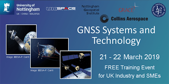 Free Training Event on GNSS Systems and Technology for UK industry and SMEs
