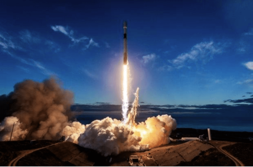 SpaceX Falcon 9 rocket launch Courtesy of Space and Missile Systems Center