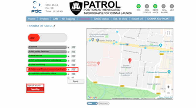 PATROL user interface. Courtesy GSA.