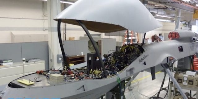 Internal workings of Gray Eagle, courtesy Cobham