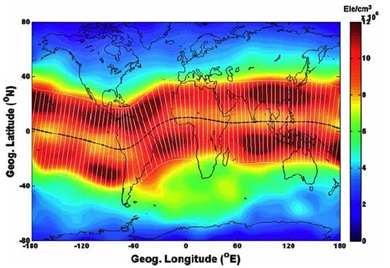 Figure 1 – Geographical regions of the ionosphere copy