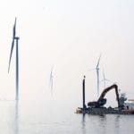 Construction,Of,New,Wind,Turbines,At,The,Ijsselmeer,,Breezanddijk,,Holland